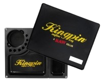 "Kingpin Mafioso Tray" Rotirajući pladanj - Rolling Tray crni 3-dijelni