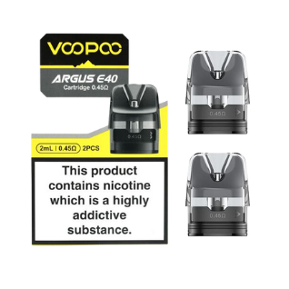 VOOPOO Argus E40 Replacement PodCartridge (2pcs/pack) - 0.45Ohm