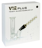 Airistech "Twisty Glass Blunt Pipe V12 plus" Bubbler Kit - staklena cijev